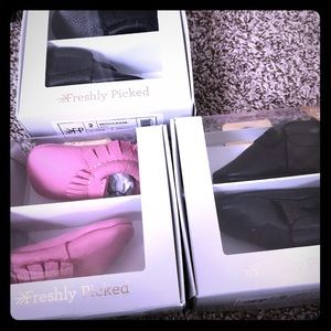 Moccasins freshly picked